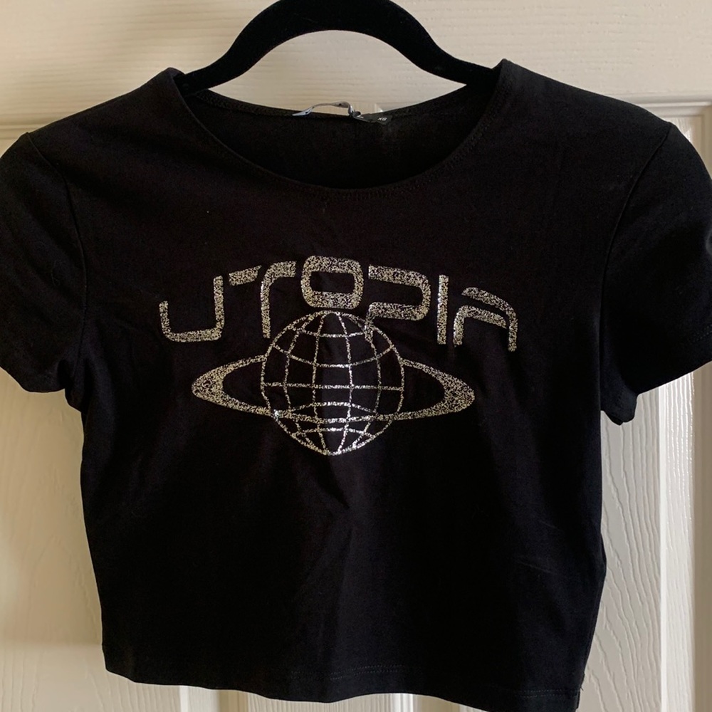 Utopia Princess Polly tee black NWT XS